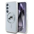 Funda Samsung Galaxy S25 Karl Lagerfeld IML Karl&Choupette Heads - Compatible con MagSafe - Transparente