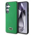 Funda Samsung Galaxy S25 Lacoste Iconic Petit Pique Woven Logo Case - Compatible con MagSafe - Verde