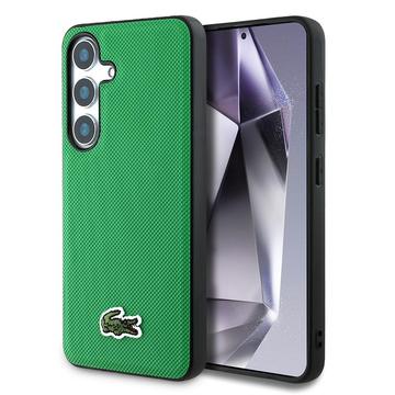 Funda Samsung Galaxy S25 Lacoste Iconic Petit Pique Woven Logo Case - Compatible con MagSafe