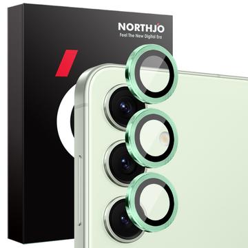 Samsung Galaxy S25 Northjo Juego de protectores de lente de cámara - Verde