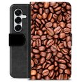 Funda Cartera Premium para Samsung Galaxy S25+ - Granos de Café