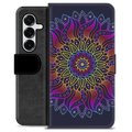 Funda Cartera Premium para Samsung Galaxy S25+ - Mandala Colorida