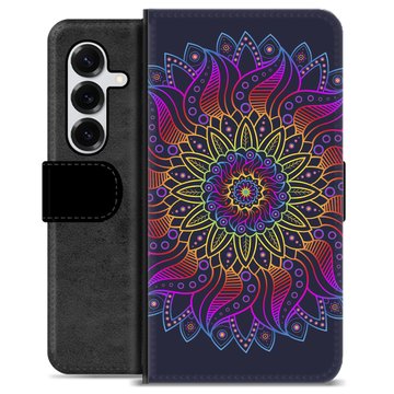 Funda Cartera Premium para Samsung Galaxy S25+ - Mandala Colorida