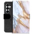 Funda Cartera Premium para Samsung Galaxy S25+ - Mármol Elegante
