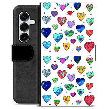 Funda Cartera Premium para Samsung Galaxy S25+ - Corazones