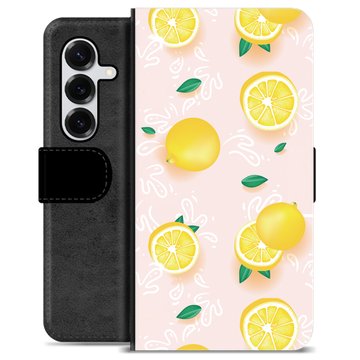 Funda Cartera Premium para Samsung Galaxy S25+ - Patrón de Limón