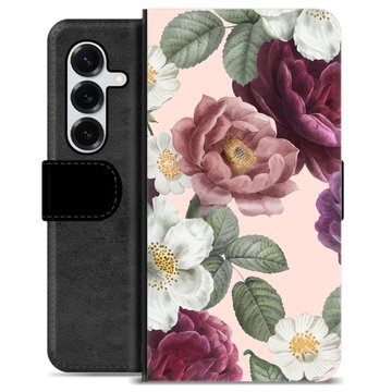Funda Cartera Premium para Samsung Galaxy S25+ - Flores Románticas