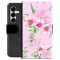 Funda Cartera Premium para Samsung Galaxy S25+ - Flores de Acuarela