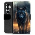 Funda Cartera Premium para Samsung Galaxy S25+ - Lobo