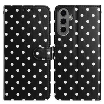 Funda Cartera con Estampado de Lunares para Samsung Galaxy S25