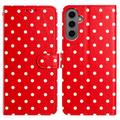 Funda Samsung Galaxy S25 con estampado de lunares - Rojo
