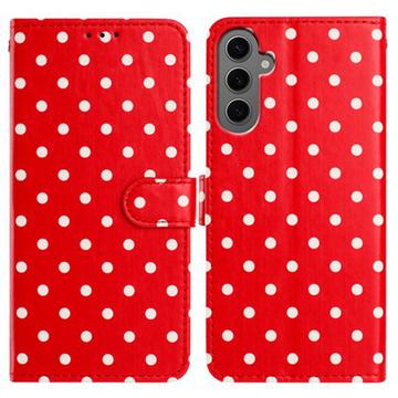 Funda Samsung Galaxy S25 con estampado de lunares - Rojo