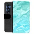 Funda Cartera Premium para Samsung Galaxy S25 - Mármol Azul