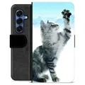 Funda Cartera Premium para Samsung Galaxy S25 - Gato