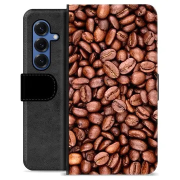 Funda Cartera Premium para Samsung Galaxy S25 - Granos de Café