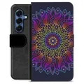 Funda Cartera Premium para Samsung Galaxy S25 - Mandala Colorida