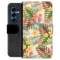 Funda Cartera Premium para Samsung Galaxy S25 - Flores Rosadas