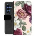 Funda Cartera Premium para Samsung Galaxy S25 - Flores Románticas