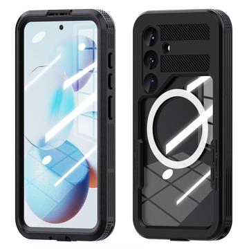 Funda impermeable magnética IP68 para Samsung Galaxy S25 Redpepper - Negro