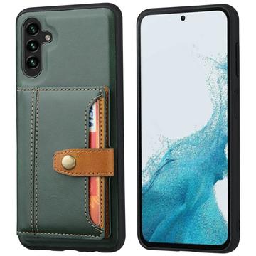 Funda con Cartera Retro Style para Samsung Galaxy S25 - Verde