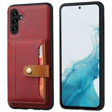 Funda con Cartera Retro Style para Samsung Galaxy S25 - Rojo