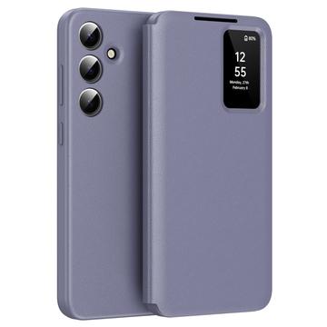 Funda Samsung Galaxy S25 Smart Clear View Flip con ranura para tarjetas