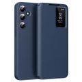Funda Samsung Galaxy S25 Smart Clear View Flip con ranura para tarjetas - Zafiro