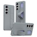 Funda híbrida Smart Samsung Galaxy S25/S24 con agarre de pie - Gris oscuro
