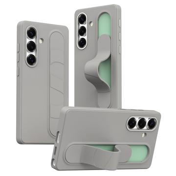 Funda híbrida Smart Samsung Galaxy S25/S24 con agarre de pie - Gris titanio