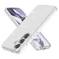 Funda Híbrida Stylish Glitter Series para Samsung Galaxy S25 - Blanco