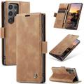 Funda Caseme Serie 013 para Samsung Galaxy S25 Ultra - Estilo Cartera - Marrón