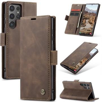 Funda Caseme Serie 013 para Samsung Galaxy S25 Ultra - Estilo Cartera - Café