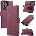 Funda Caseme Serie 013 para Samsung Galaxy S25 Ultra - Estilo Cartera - Vino Tinto