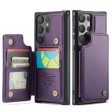 Funda Samsung Galaxy S25 Ultra Caseme C22 RFID Card Wallet - Morado