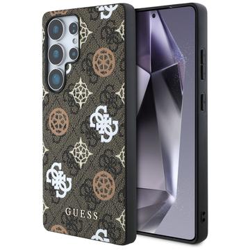Funda MagSafe Samsung Galaxy S25 Ultra Guess 4G Printed Colored Peony Pattern