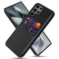Carcasa con Ranura para Tarjeta KSQ para Samsung Galaxy S25 Ultra - Negro