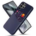 Carcasa con Ranura para Tarjeta KSQ para Samsung Galaxy S25 Ultra - Azul