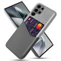 Carcasa con Ranura para Tarjeta KSQ para Samsung Galaxy S25 Ultra - Gris