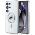 Funda Samsung Galaxy S25 Ultra Karl Lagerfeld IML Karl&Choupette Heads - Compatible con MagSafe - Transparente