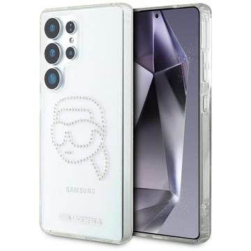 Funda Samsung Galaxy S25 Ultra Karl Lagerfeld Rhinestones Karl Head Logo - Transparente