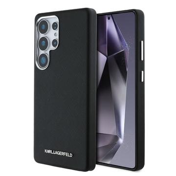 Funda Samsung Galaxy S25 Ultra Karl Lagerfeld Saffiano Metal Logo Case - Negro