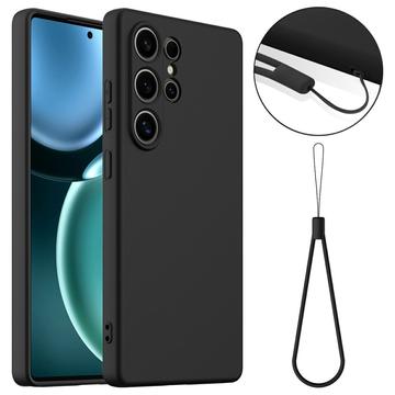 Funda de Silicona Líquida para Samsung Galaxy S25 Ultra - Compatible con MagSafe - Negro