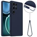 Funda de Silicona Líquida para Samsung Galaxy S25 Ultra - Compatible con MagSafe - Azul Oscuro
