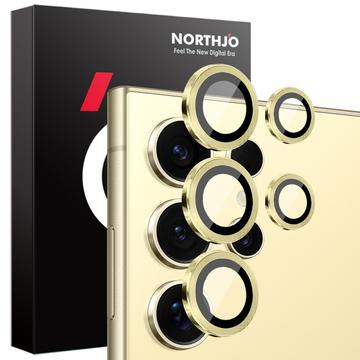 Samsung Galaxy S25 Ultra Northjo Juego de protectores de lentes para cámaras - Oro