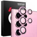 Samsung Galaxy S25 Ultra Northjo Juego de protectores de lentes para cámaras - Rosa