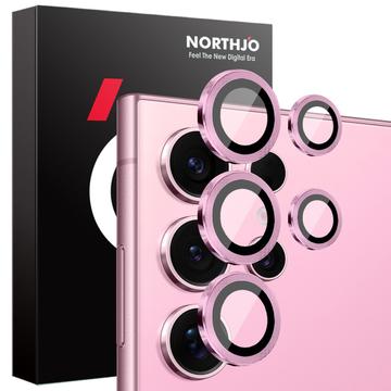 Samsung Galaxy S25 Ultra Northjo Juego de protectores de lentes para cámaras - Rosa