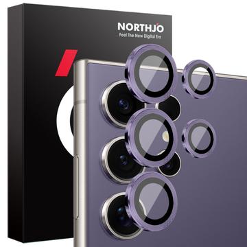 Samsung Galaxy S25 Ultra Northjo Juego de protectores de lentes para cámaras - Púrpura