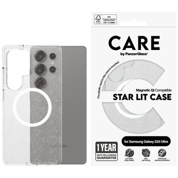 Funda Samsung Galaxy S25 Ultra PanzerGlass Care Star Lit - Compatible con MagSafe - Blanco