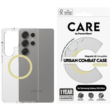 Funda PanzerGlass Care Urban Combat para Samsung Galaxy S25 Ultra - Compatible con MagSafe - Chardonnay
