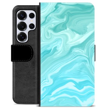 Funda Cartera Premium para Samsung Galaxy S25 Ultra - Mármol Azul